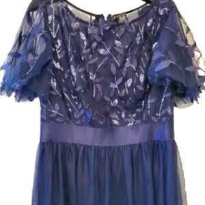 Woman's blue dress 3XL sequence Ever pretty